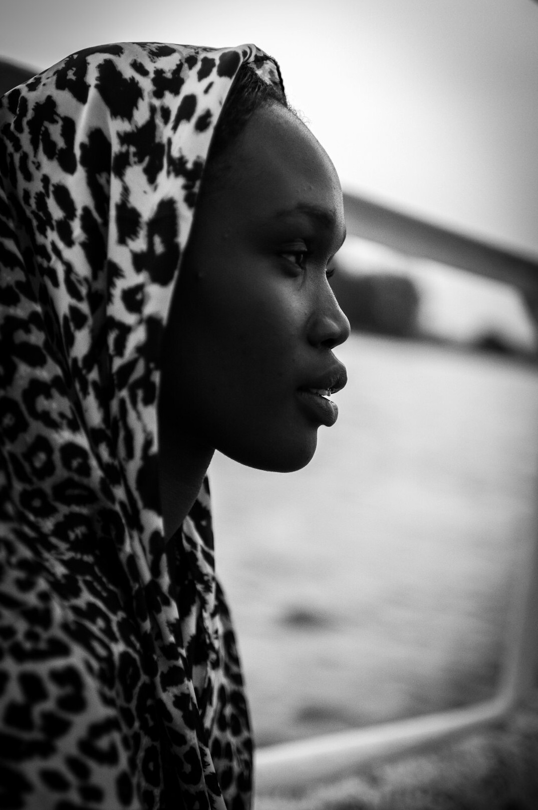 Portrait of a young woman of North African descent